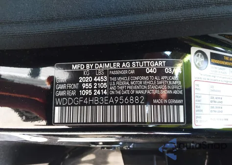 2014 Mercedes-Benz C 250 Sport из США, поврежденный, VIN WDDGF4HB3EA956882